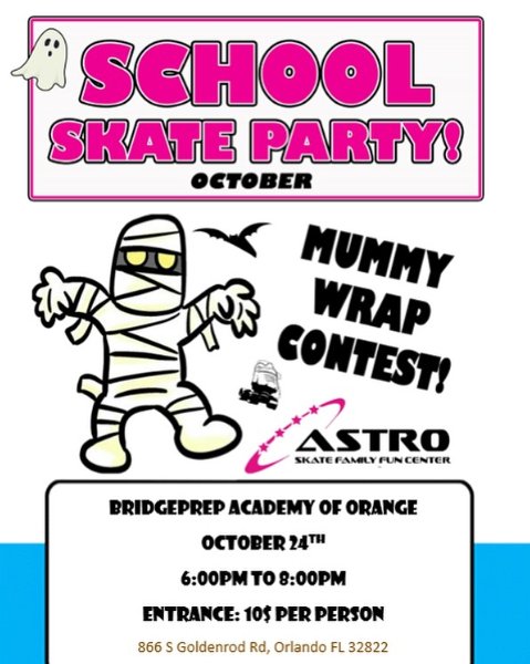 School Skate Party at  Astro Skate Center
