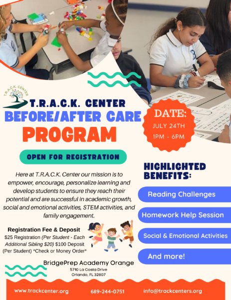 T.R.A.C.K. Before & After Care Open Registration 