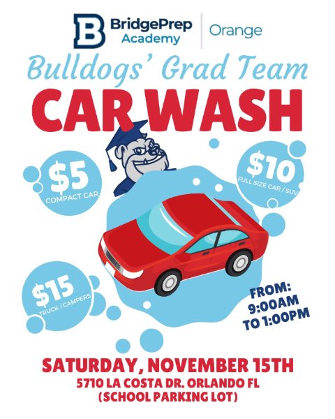 Bulldog's Grad Team Car Wash