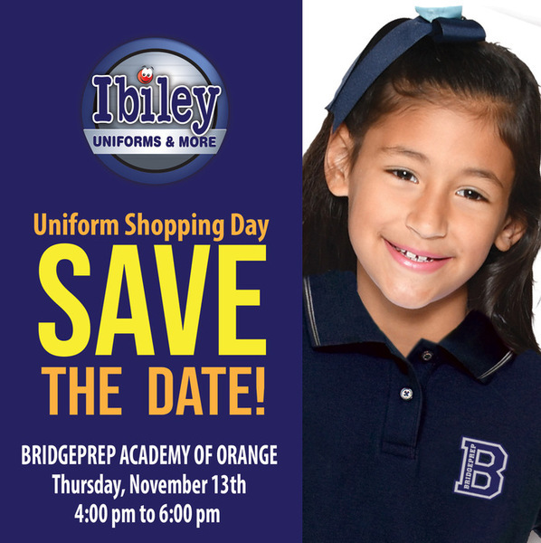 UNIFORM SALE ON CAMPUS  - November 13th, 4pm to 6pm