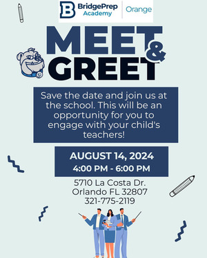 We have an official date to meet the teachers!