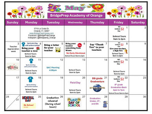 ✨May 2026 Activity Calendar ✨